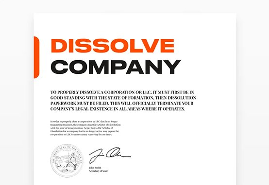 Dissolution Filing and Business Termination Service 2