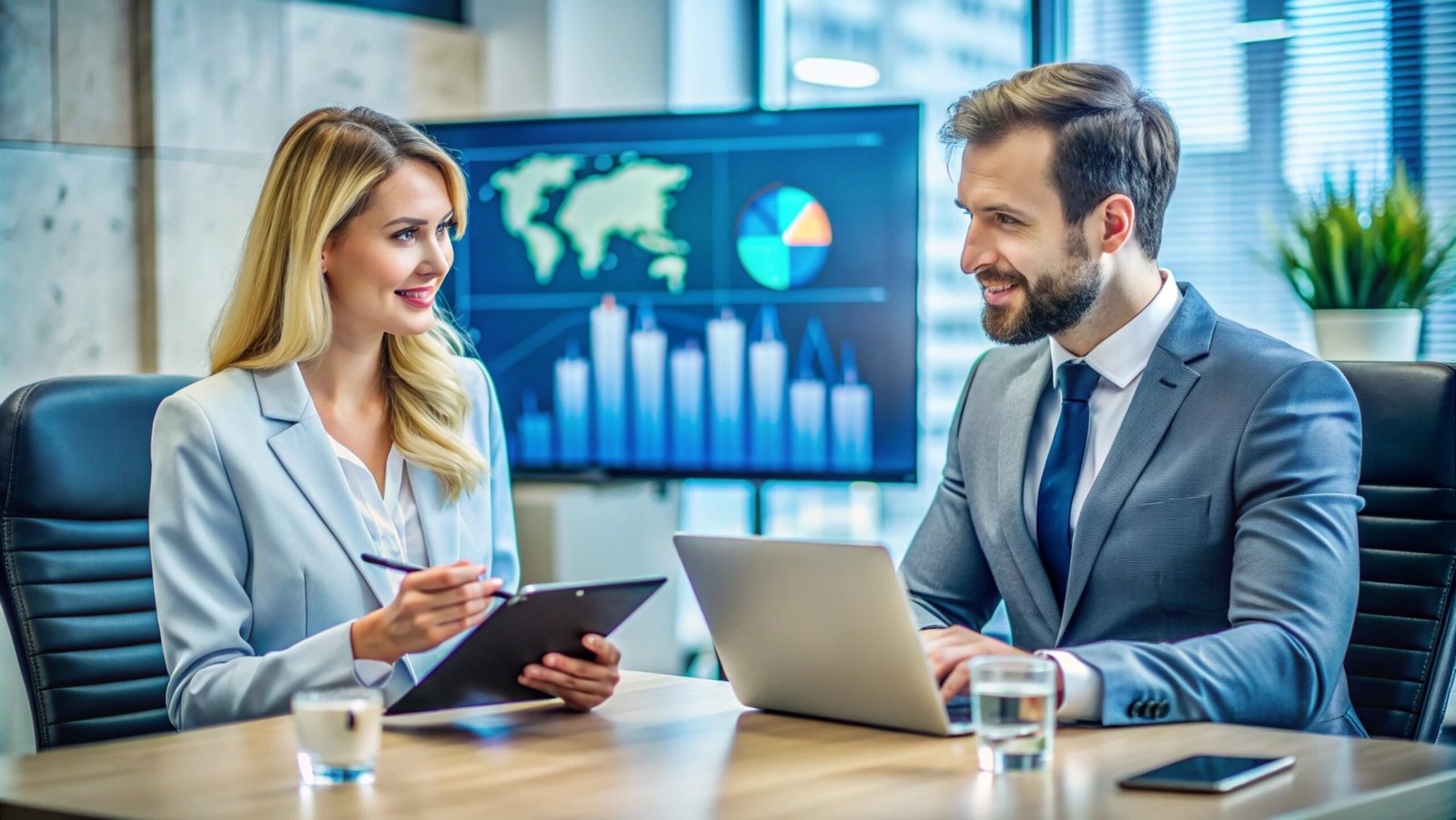 Business partners having a meeting in the office.