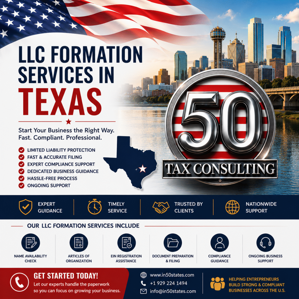 LLC Formation Services in Texas united states