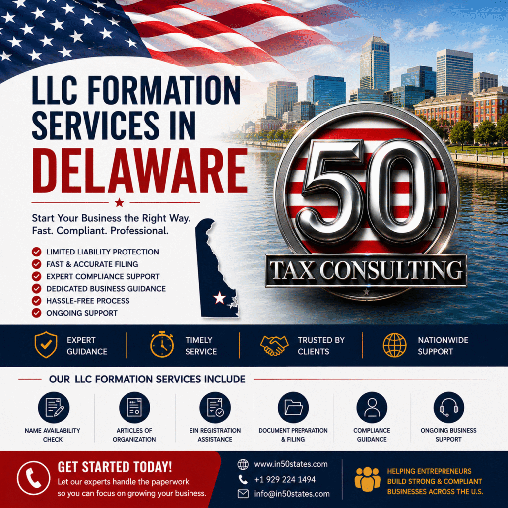 LLC Formation Services in delaware united states