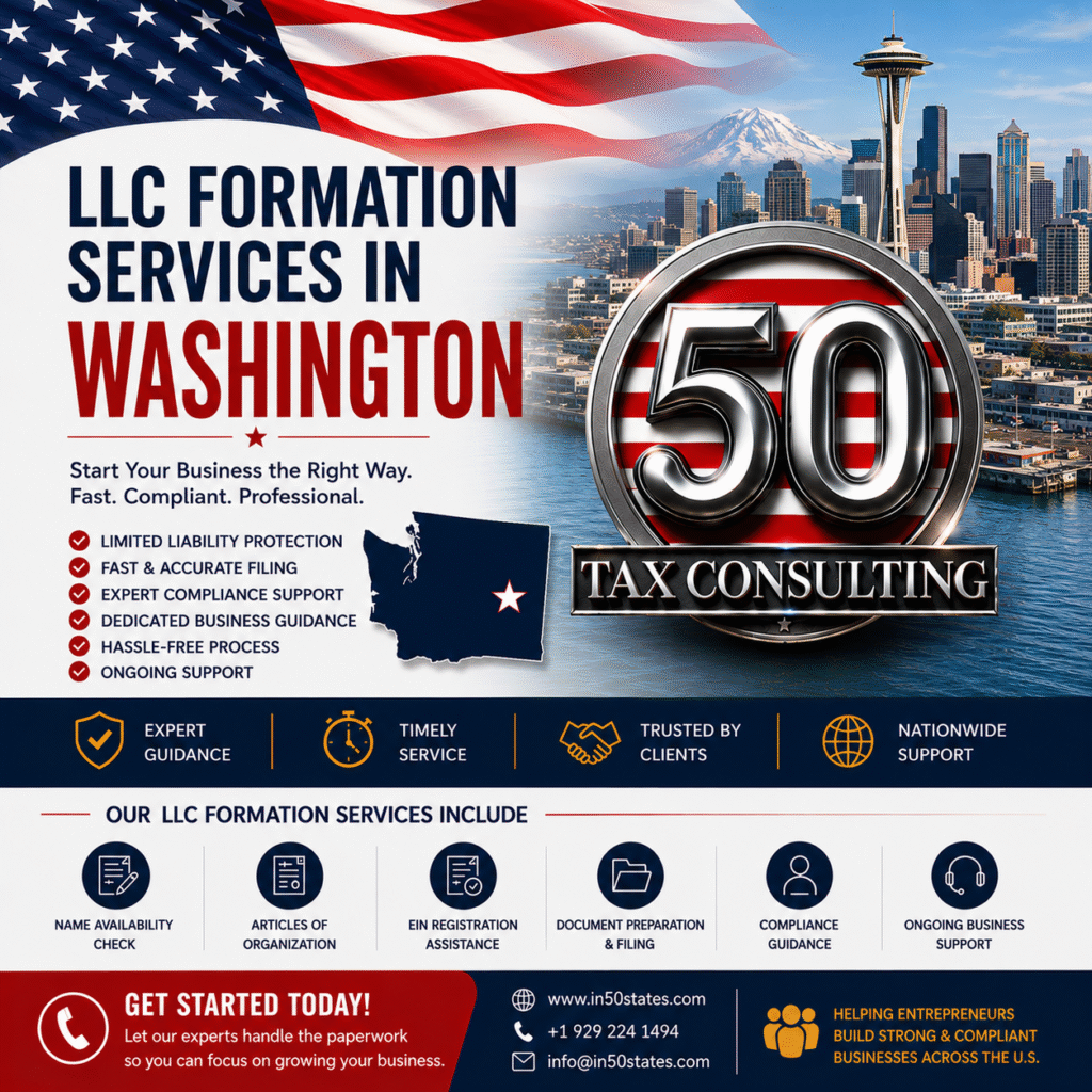 LLC Formation Services in washington united states