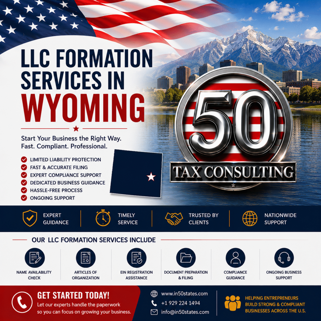 LLC Formation Services in wyoming united states